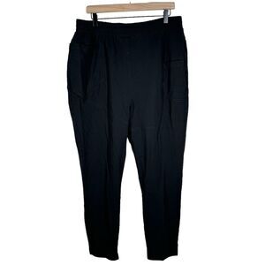 Cabi 4135 Black Veranda Lounger Pants High Waist Relaxed Fit Jogger Large